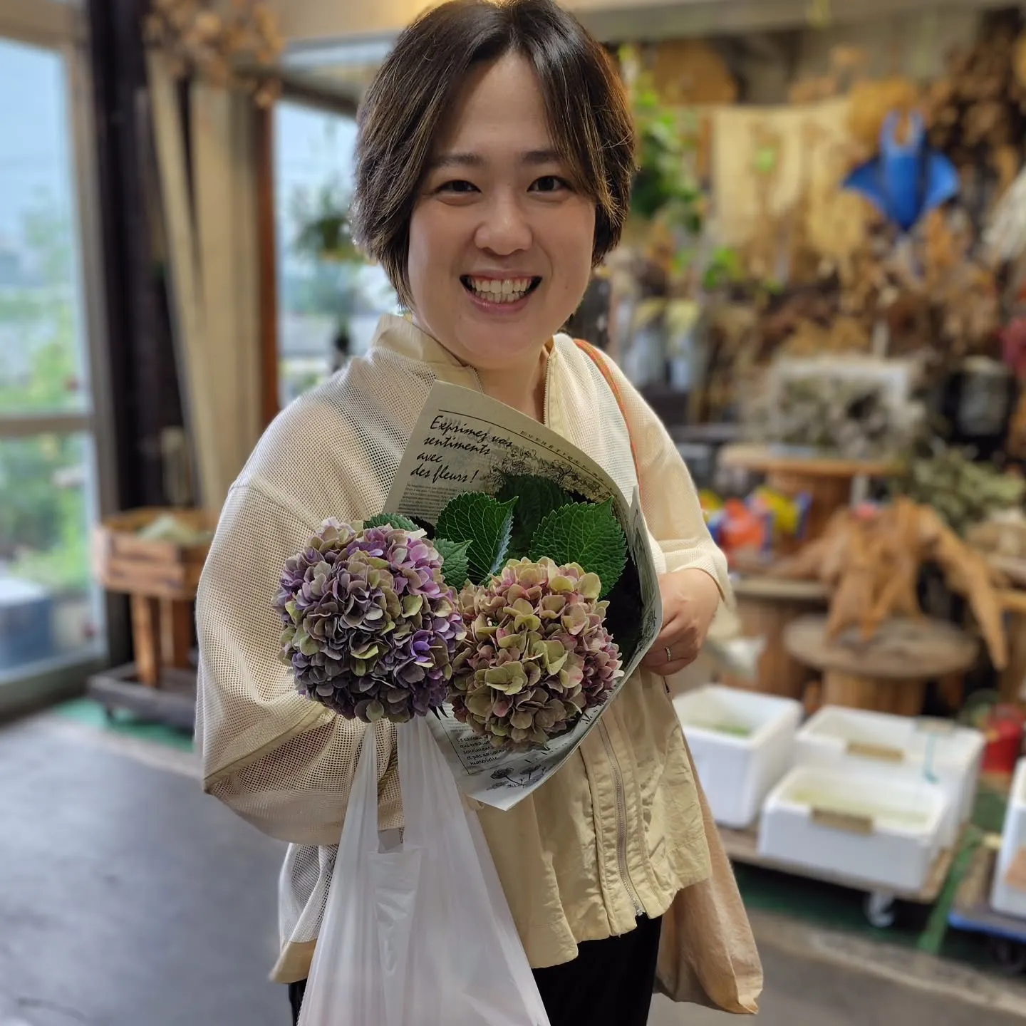 お花のパワー💜