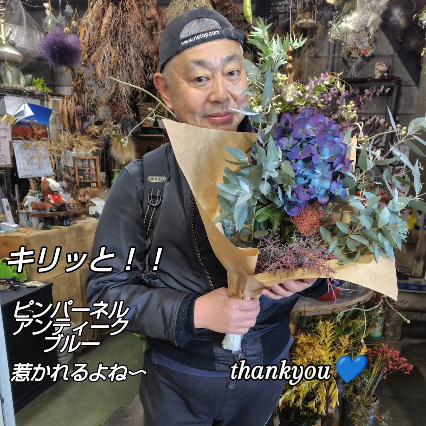 ピンパーネルアンティークブルー